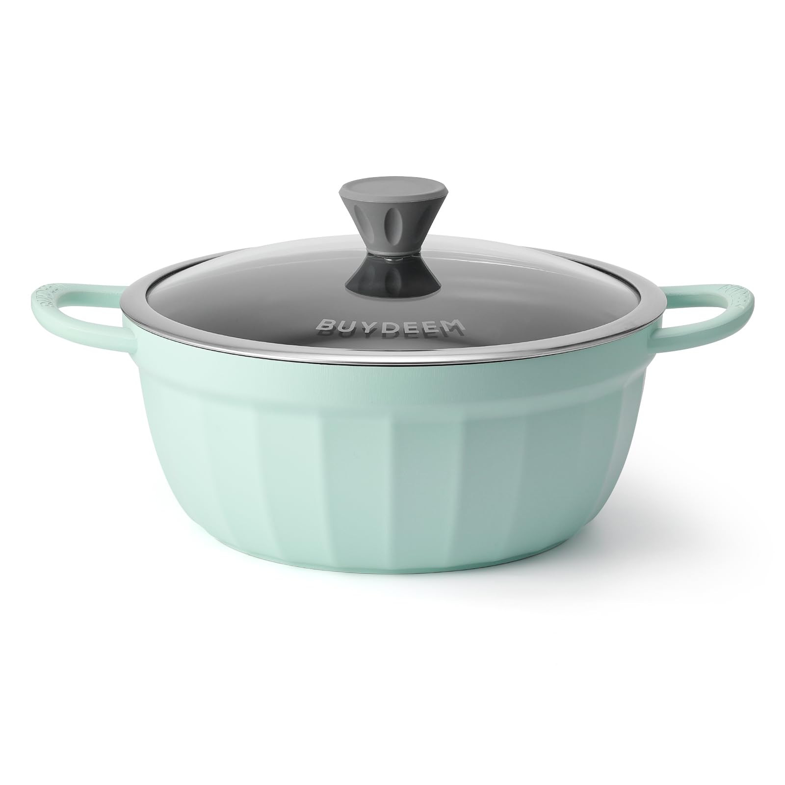 BUYDEEM CP152 Cast Aluminum Nonstick Stockpot, All Stovetops Ovens Microwaves Compatible, Dishwas... | Amazon (US)