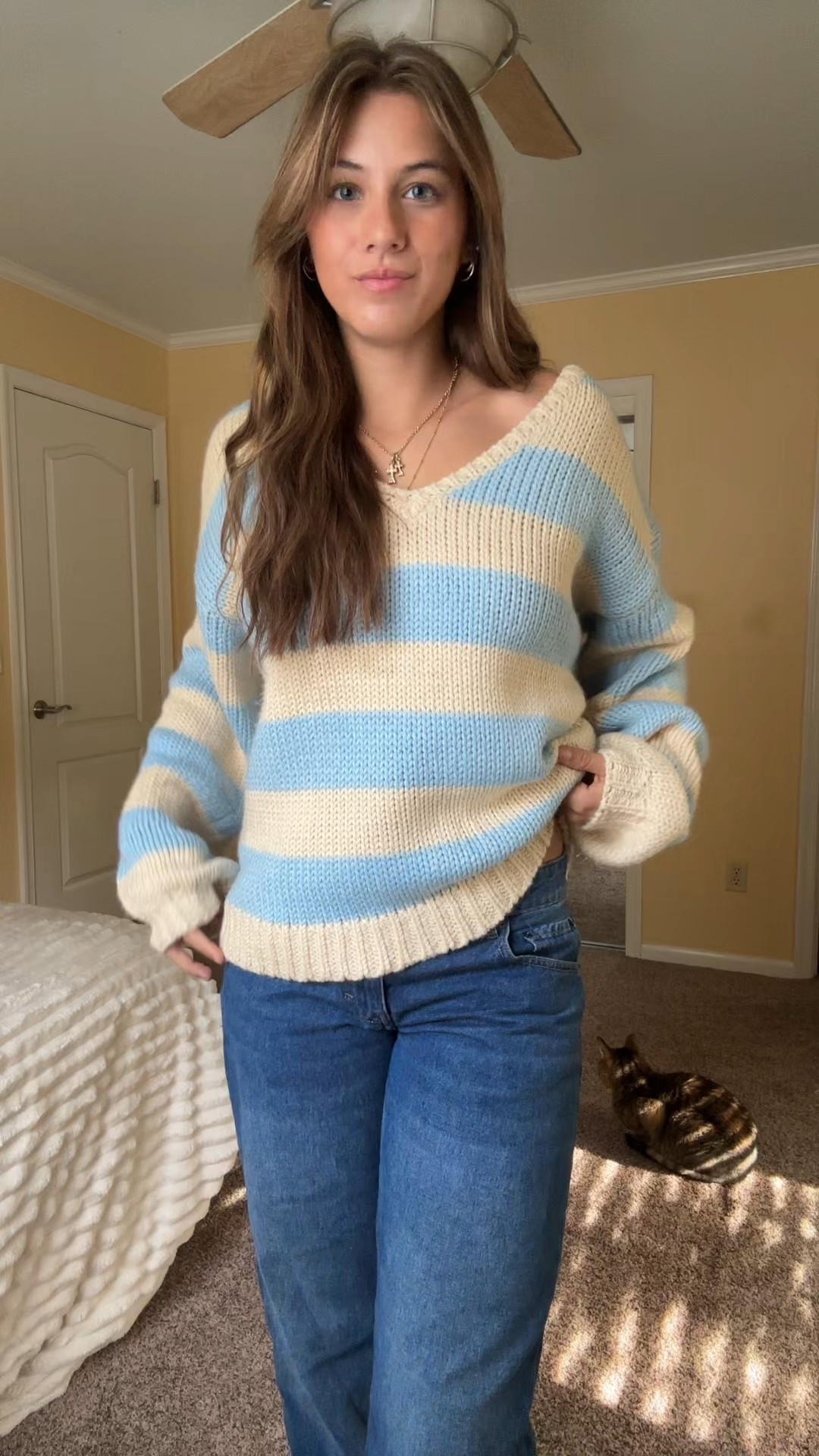 striped knit sweater for fall!
#falloutfit #sweater

#LTKStyleTip #LTKGiftGuide #LTKSeasonal