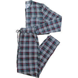 Mebie Baby Green Plaid Bamboo Cozy Set – Family Matching Christmas Pajamas | Mebie Baby