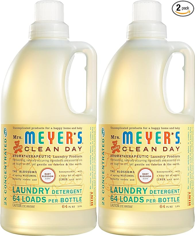 Mrs. Meyer's Clean Day Liquid Laundry Detergent for Baby, Cruelty Free and Biodegradable Formula ... | Amazon (US)