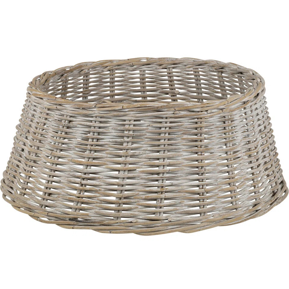 70cm Christmas Tree Skirt Bamboo Wicker Natural Xmas Cover Large Base Decoration | Wayfair UK