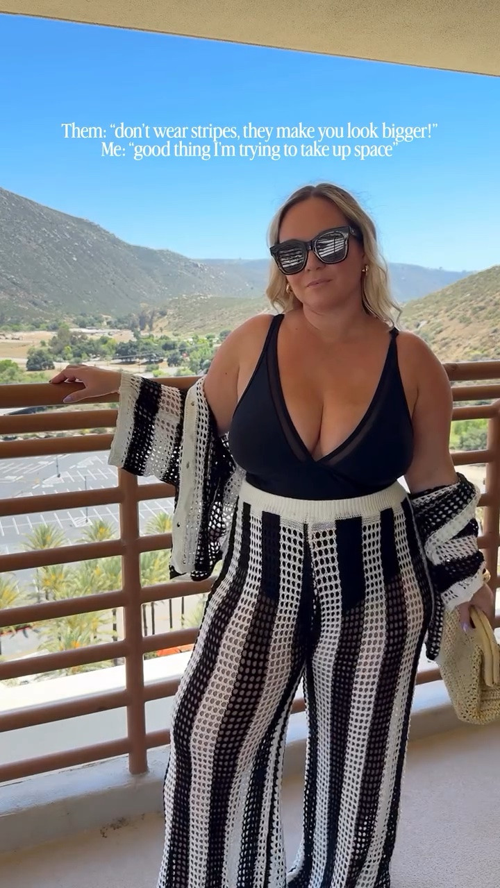 This may come as a shock to many, but we don’t always have to get dressed to look smaller or thinner. In a world where women are shrinking literally and figuratively I’m still taking up space. The goal for me is not smaller. It’s bigger, stronger, and louder! Wear whatever the F you feel best in Queen! We don’t play by made up fashion rules here! 😘

Amazon fashion, swimsuit, midsize style, summer style, summer outfit, resort wear, Amazon finds, swim coverup, petite style, beach style, summer trends, one piece swimsuit

#LTKTravel #LTKMidsize #LTKSwim