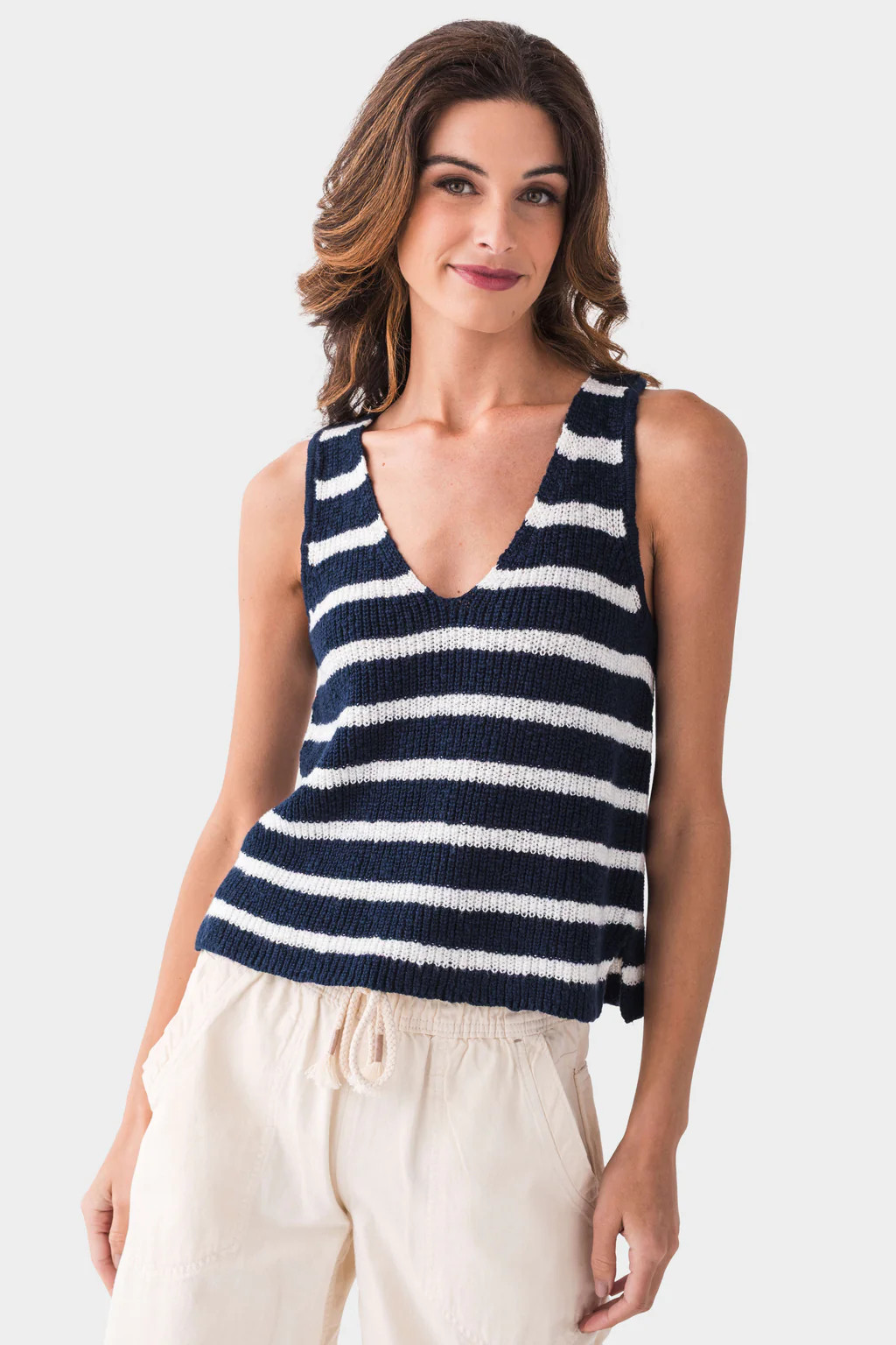 By Together Striped Sleeveless Knit Top | Social Threads