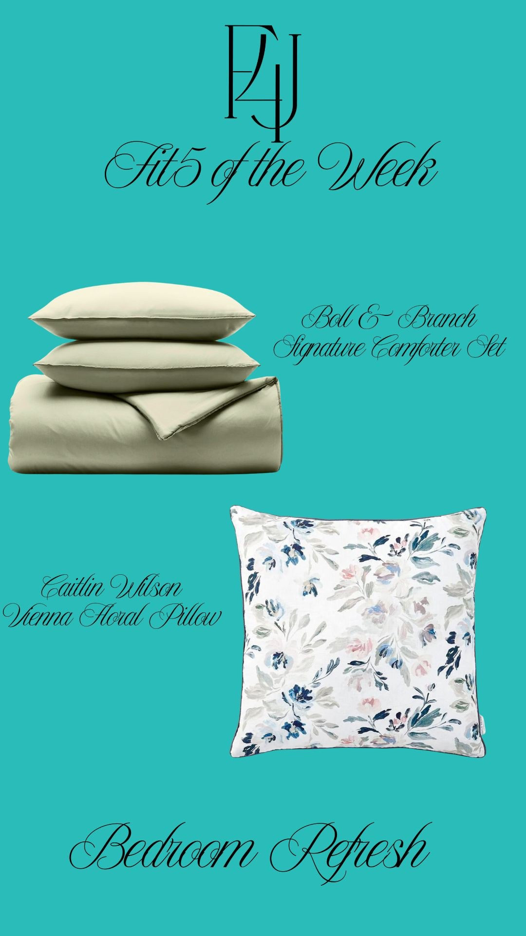 Looking yo do a little bedroom refresh? Boll and Branch's line of bedding is always an amazing choice! Loving this sage green color paired with a set of Caitlin Wilson's Euro Shams! I have a set in a guest room and I always get so many compliments! Lots of colors, patterns, and florals to choose from!

Fit4Janine, Bedroom, Bedding, Decor, Inspireation

#LTKHome