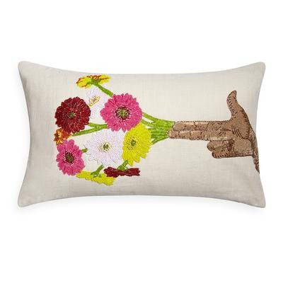 Flower Hand Beaded Pillow | Jonathan Adler