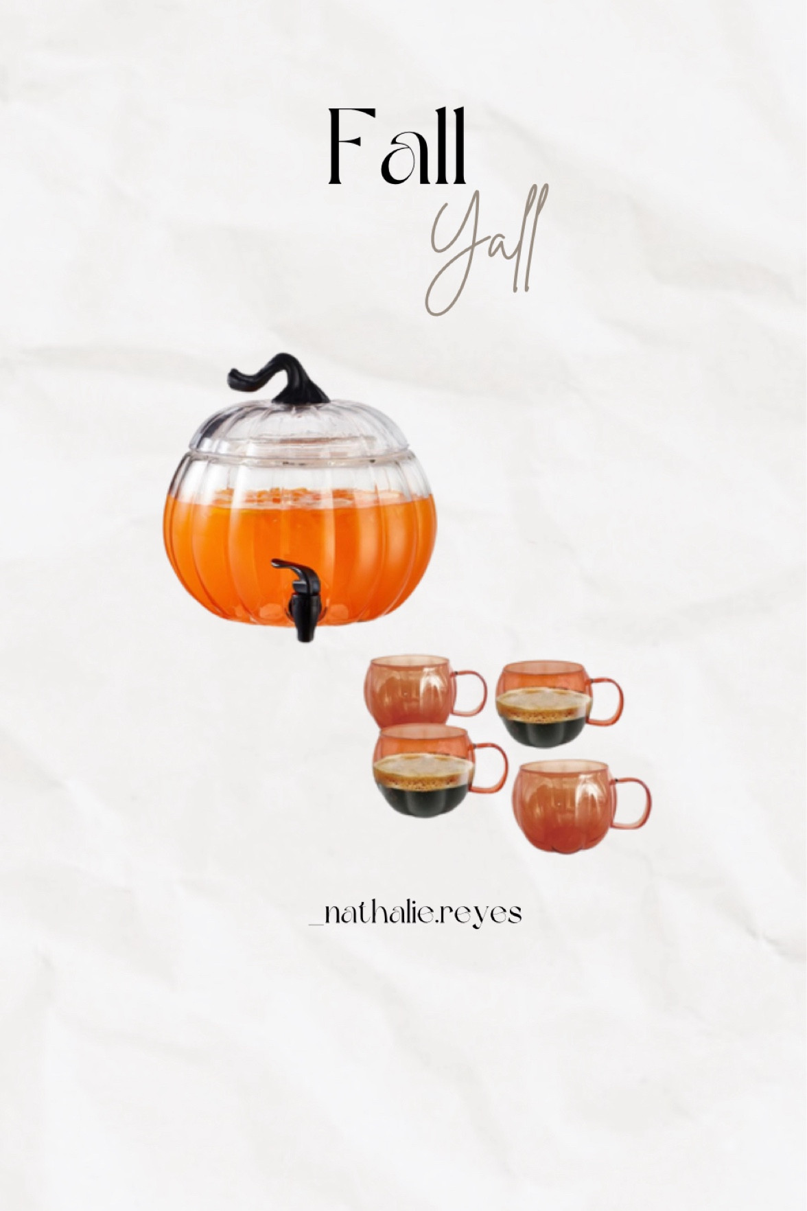 Walmart Pumpkin Beverage dispenser & the prettiest pumpkin cups. Set under $30
#pumpkin #falldecor #party #halloween #walmart #walmarthome #spookyseason

#LTKHome #LTKSeasonal