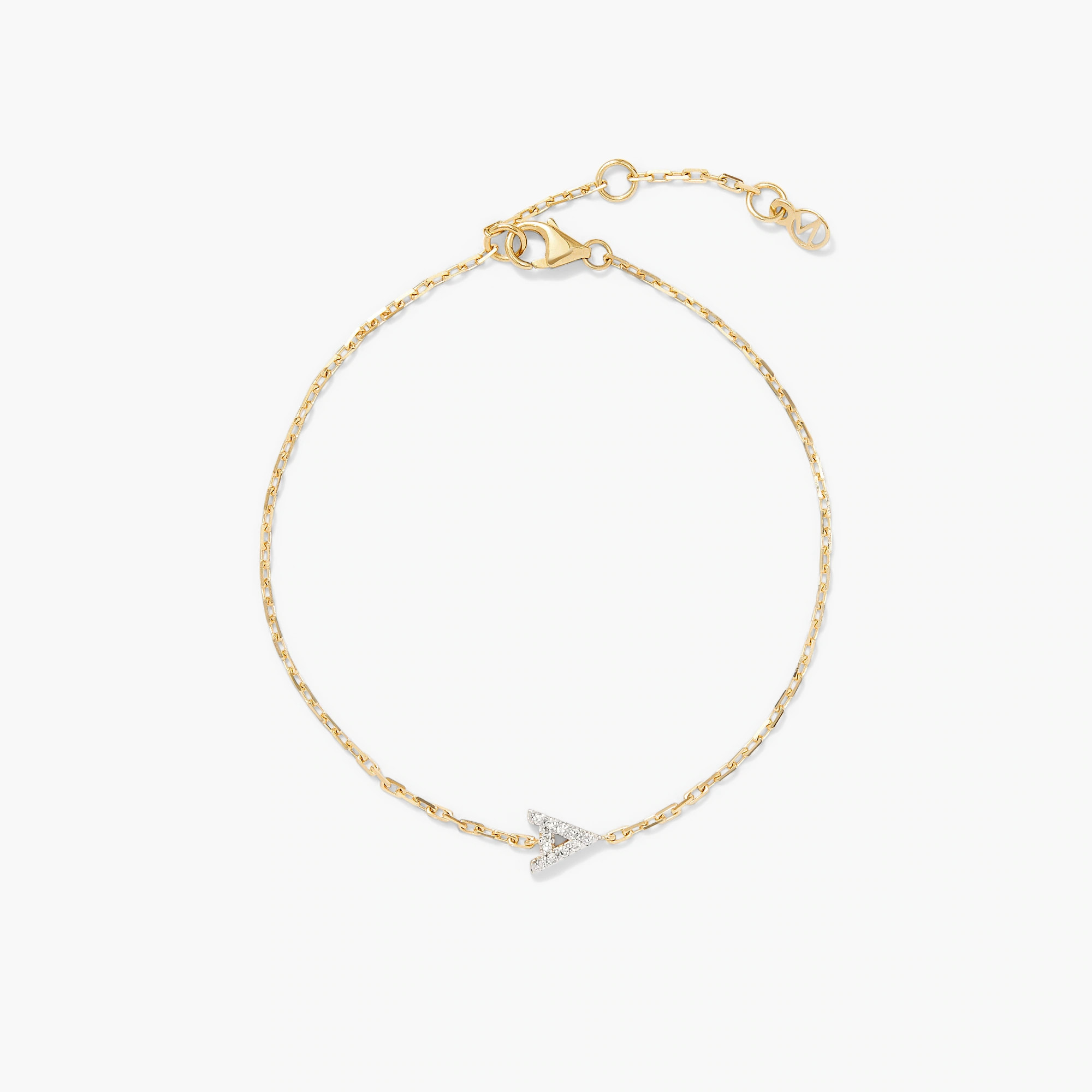 Diamond Letter Bracelet | Mejuri Fine Crew