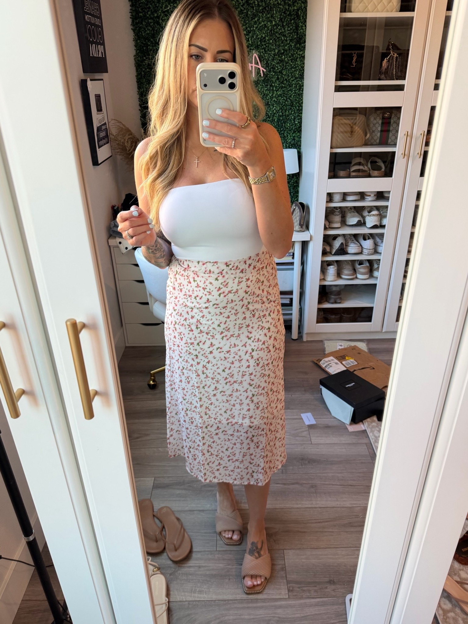Wearing a size small in the bodysuit and skirt.

#LTKootd #LTKgrwm #LTKmomlife