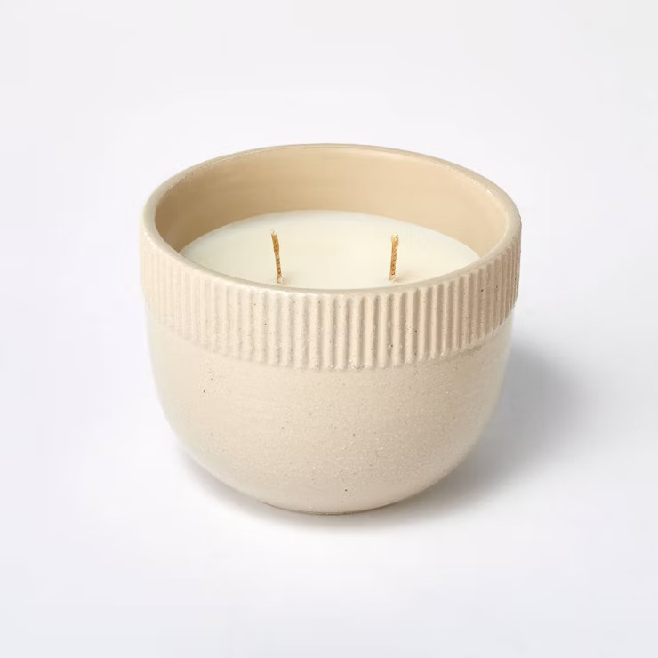 Ceramic Clove and Black Currant Candle Tan - Threshold™ designed with Studio McGee | Target