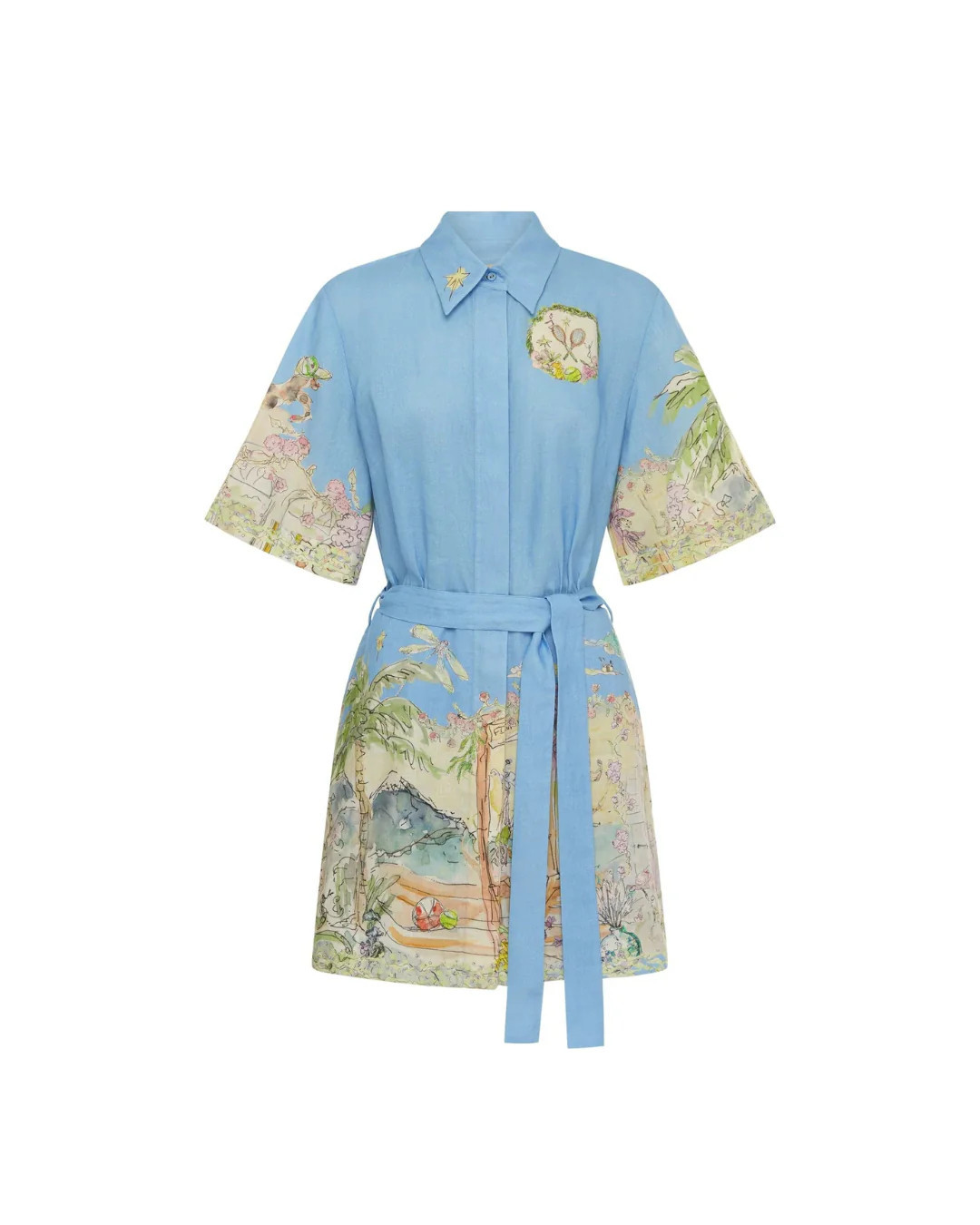 ANOUK MINI DRESS SKY BLUE / 4 | FEBE Clothing