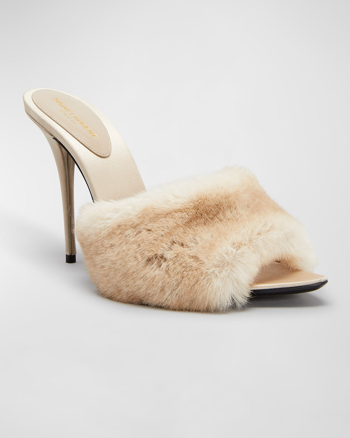 Gippy Faux Fur Mule Sandals | Neiman Marcus