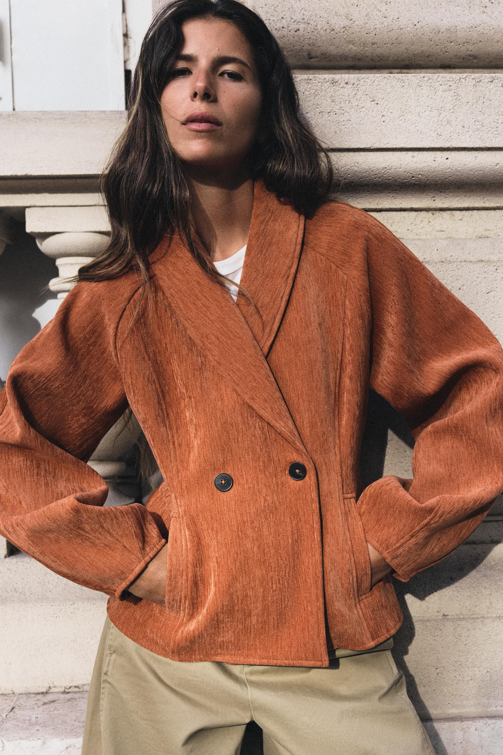 FITTED DOUBLE-BREASTED JACKET | Zara Canada