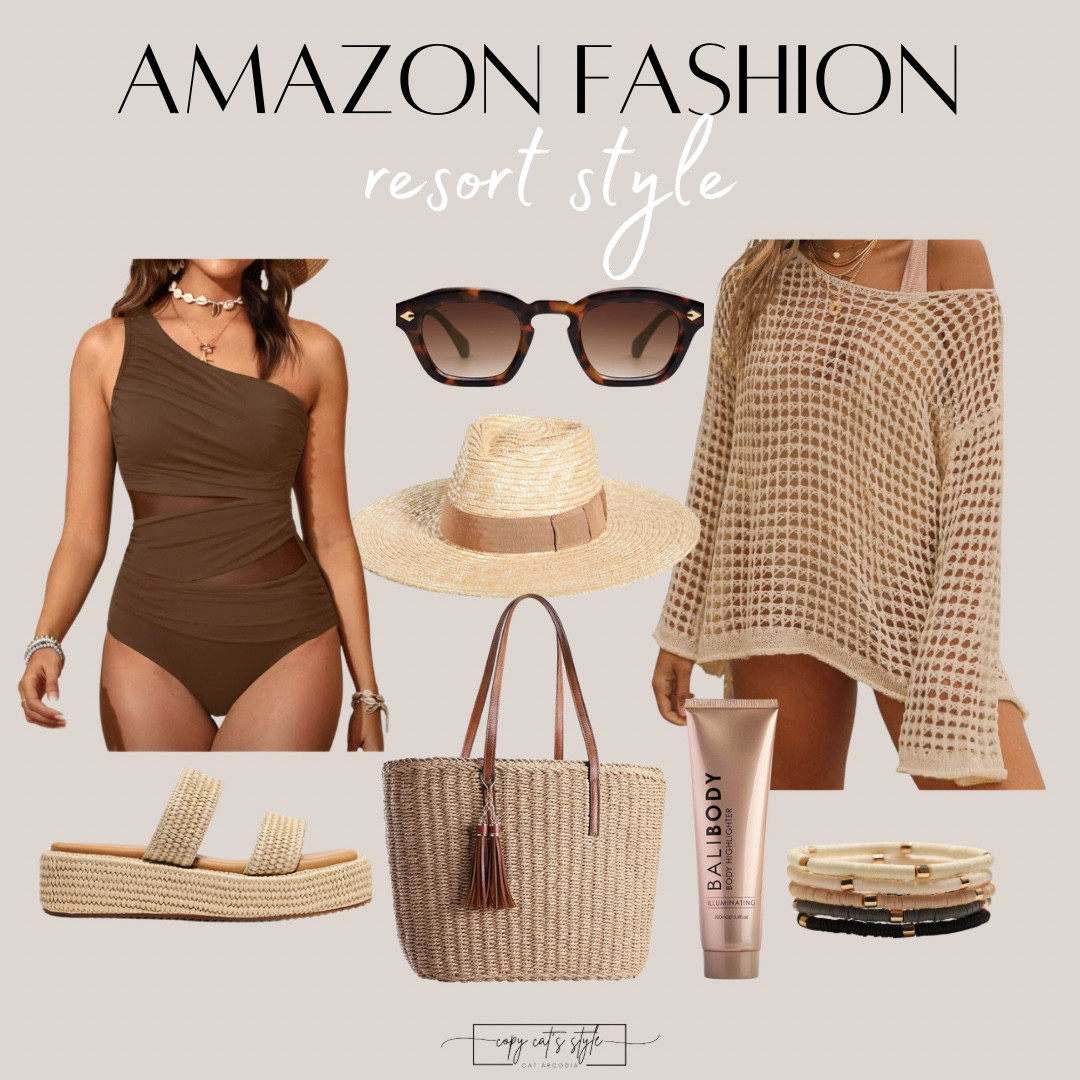 Amazon resort style finds! Amazon bathing suits, cover ups, accessories. 

#LTKSwim #LTKStyleTip #LTKFindsUnder50