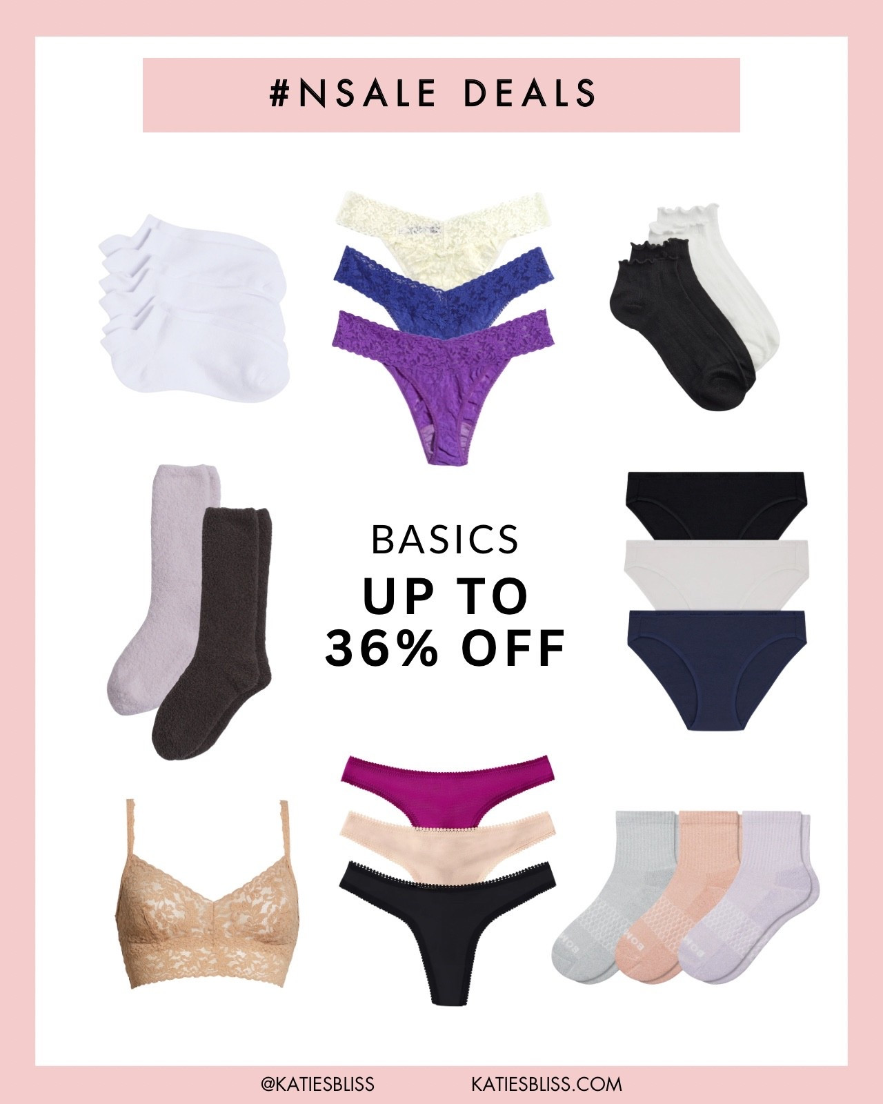 Nordstrom Anniversary Sale ✨ basics up to 36% off 

Sale Alert. NSale. Deals. Markdowns. Seasonal. Annual Sale. Socks. Bra. Underwear. 


#LTKFindsUnder100 #LTKSaleAlert #LTKFindsUnder50