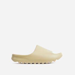 Playoff Flat Slider Sandal In Khaki Rubber | EGO Shoes (US & Canada)