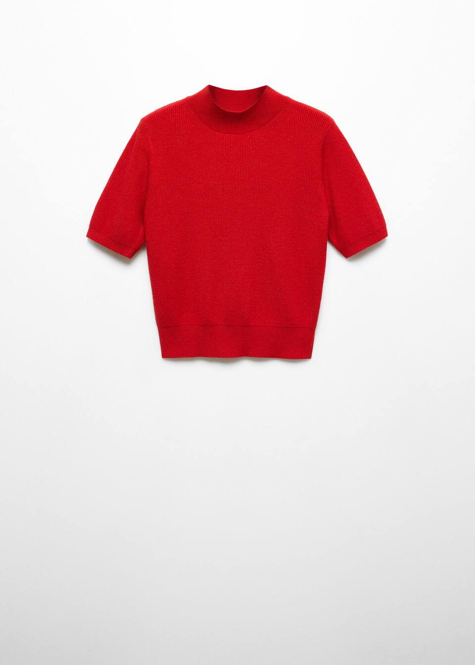 Perkins-neck short-sleeved sweater -  Women | Mango United Kingdom | MANGO (UK)