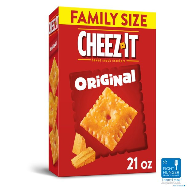Cheez-It Original Baked Cheese Crackers, 21 oz - Walmart.com | Walmart (US)