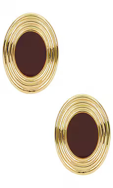 Heaven Mayhem Rowan Earrings in Gold & Brown from Revolve.com | Revolve Clothing (Global)
