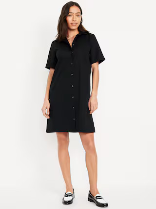 Button-Down Mini Shirt Dress | Old Navy (US)