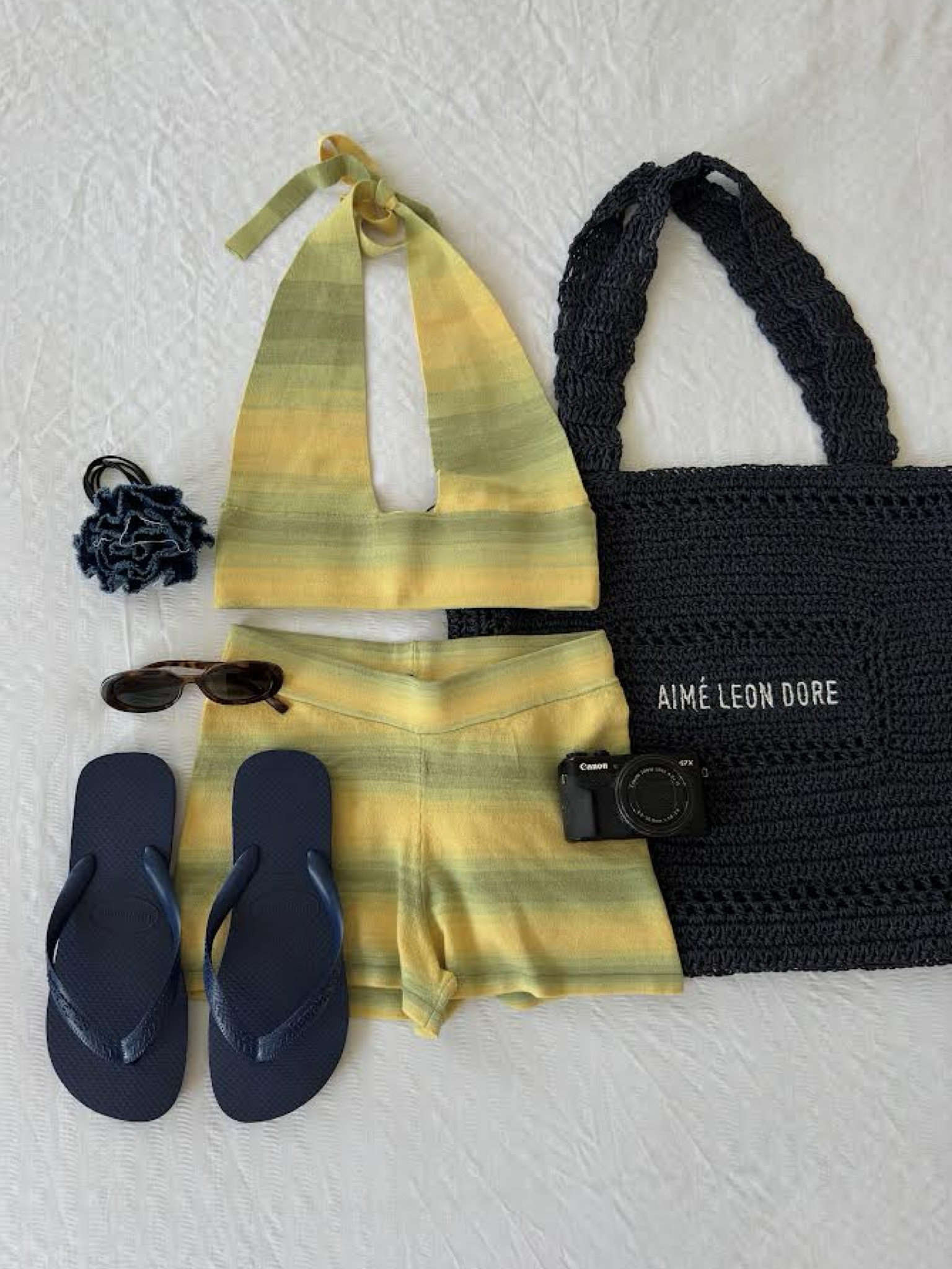 Summer Outfit, Havaianas, Navy Flip Flops, I Am Delilah Two-Piece, Co-ord, Le Specs Sunglasses, Summer Vibes, Holiday Outfits

#LTKstyletip #LTKsummer #LTKeurope