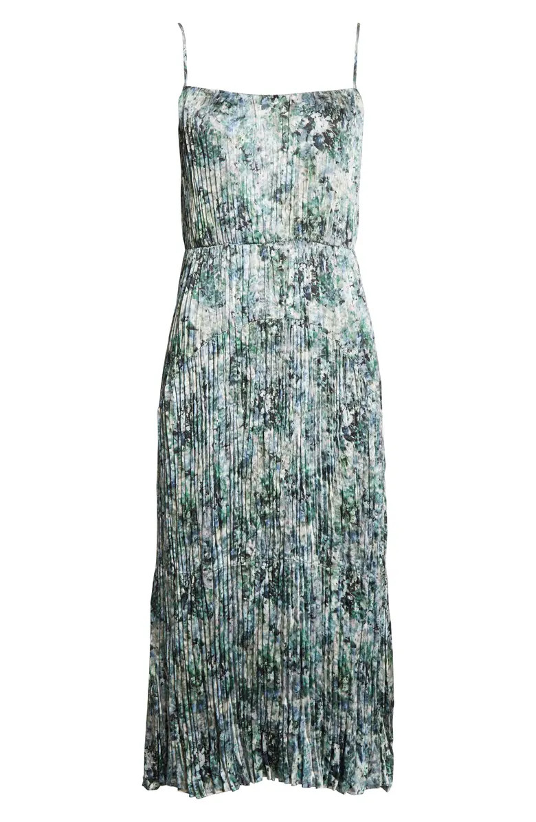 Floral Pleated Camisole Dress | Nordstrom
