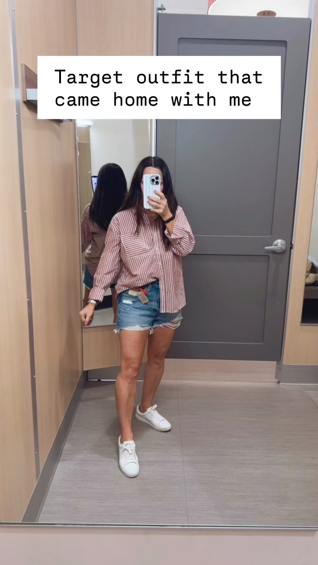 Target outfit that came home with me 🤍 this striped button down is lightweight, easy to style, and perfect for everyday wear with denim shorts, jeans, and sneakers. Such a good casual spring outfit for spring and summer errands, travel days, or weekend wear. Affordable Target fashion finds that you’ll wear on repeat. Everything fits true to size and is super comfortable. Follow me on LTK for daily outfit ideas, Target finds, and easy everyday style.

#LTKvlog #LTKPetite #LTKootd