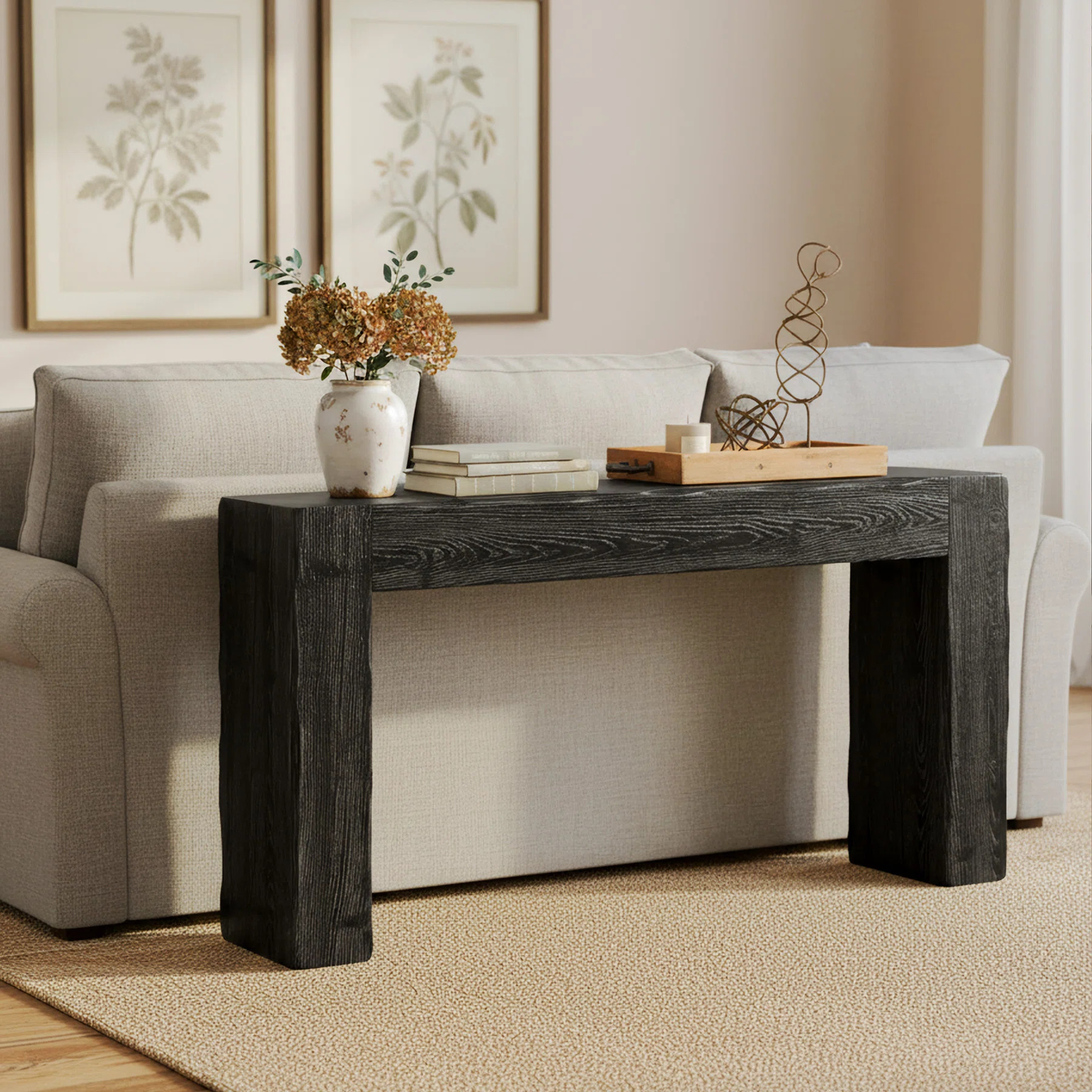 63-Inch Solid Wood Console Table | Wayfair North America
