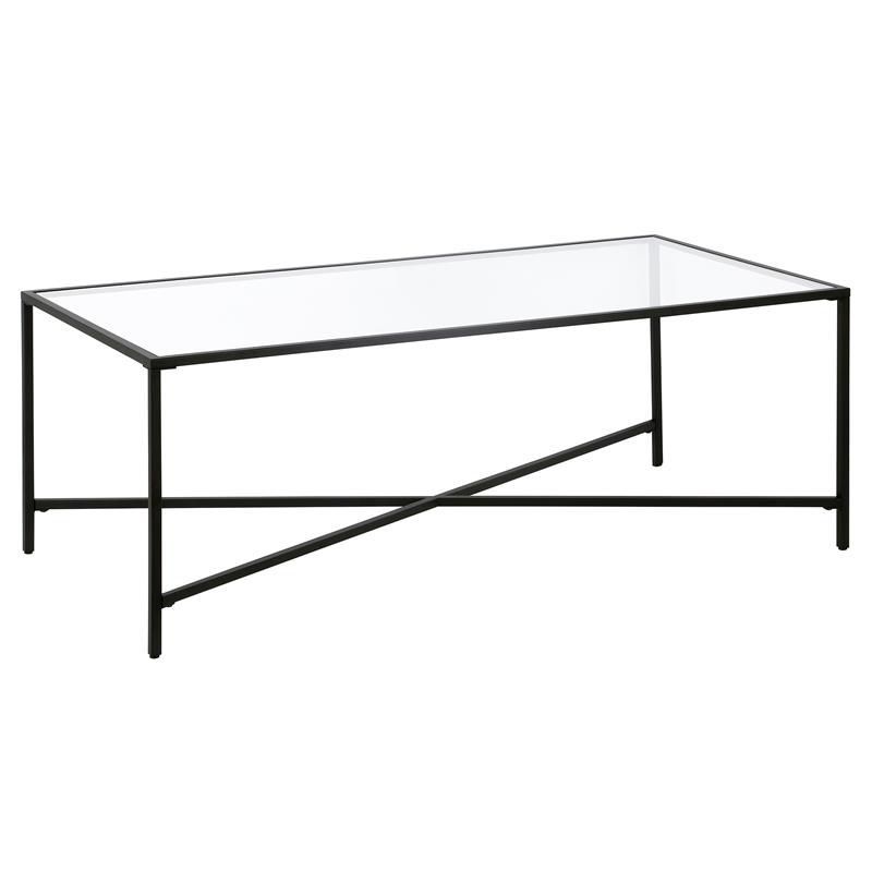 Black Bronze Coffee Table with Glass Top - Henn&Hart | Target