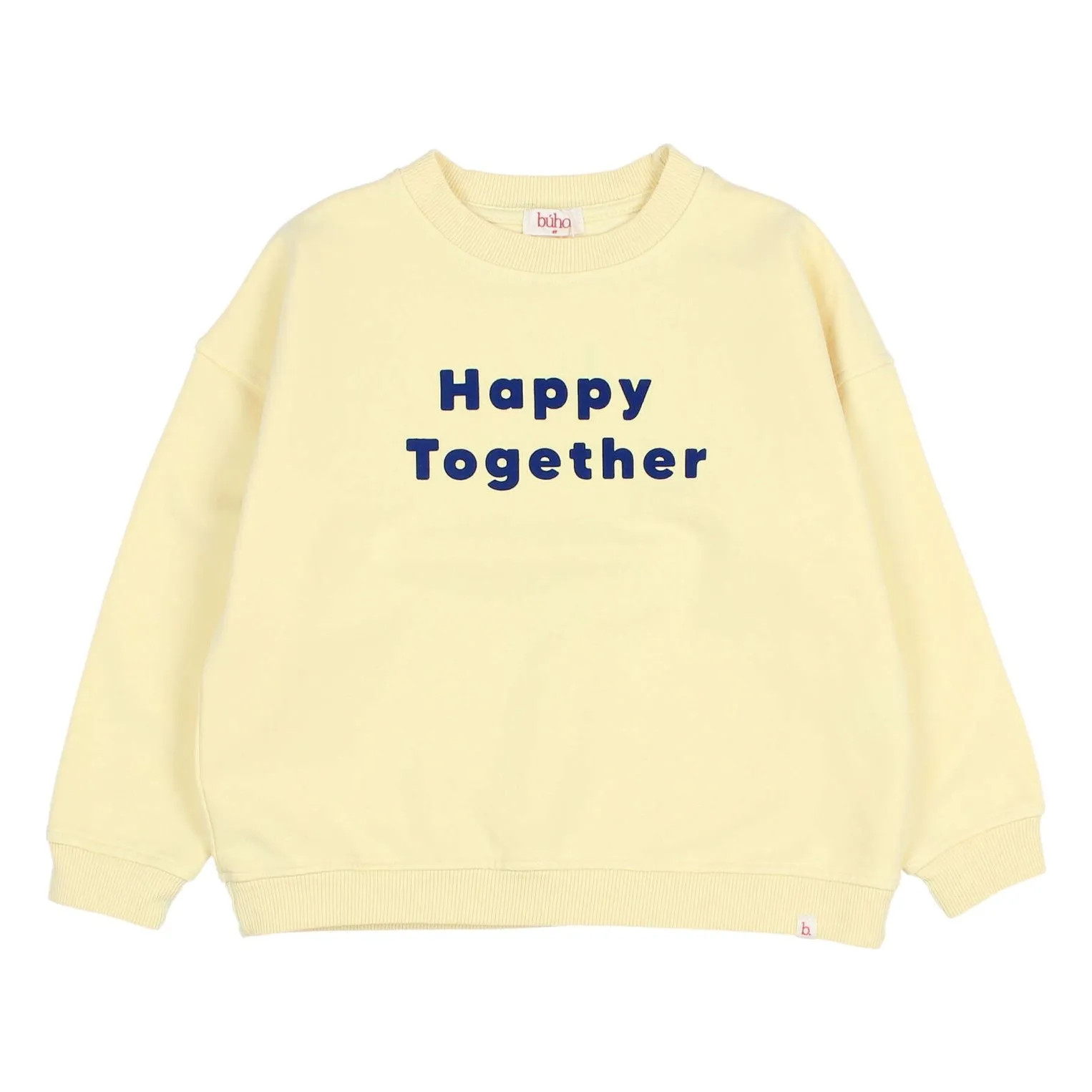 Sweatshirt Happy Together Bio-Baumwolle | Gelb | Smallable