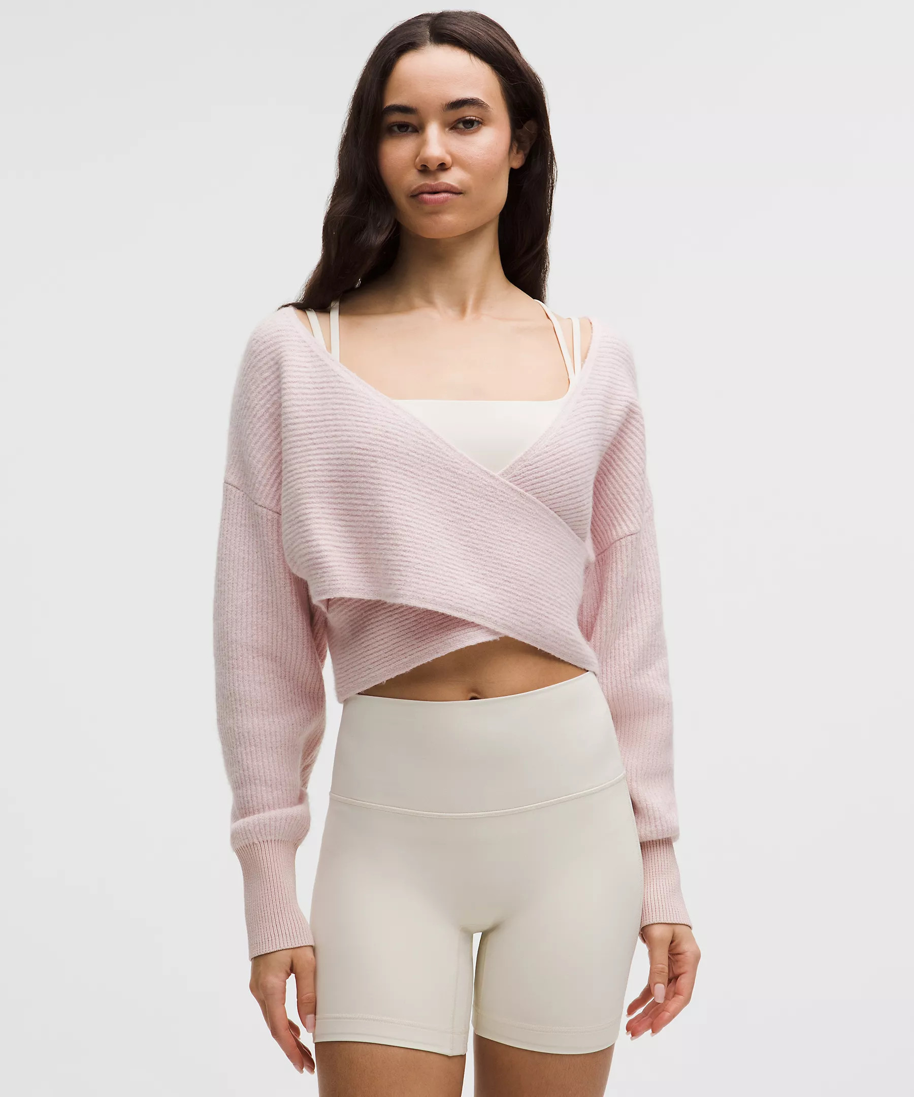 Brushed Cotton Reversible Crossover Sweater | Lululemon (US)