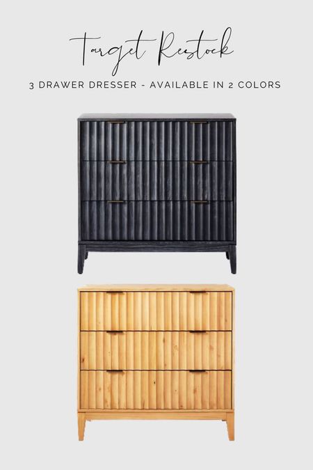 3-drawer dresser in stock at Target! 
Studio McGee
Bedroom
Nightstand 

#LTKhome #LTKFind