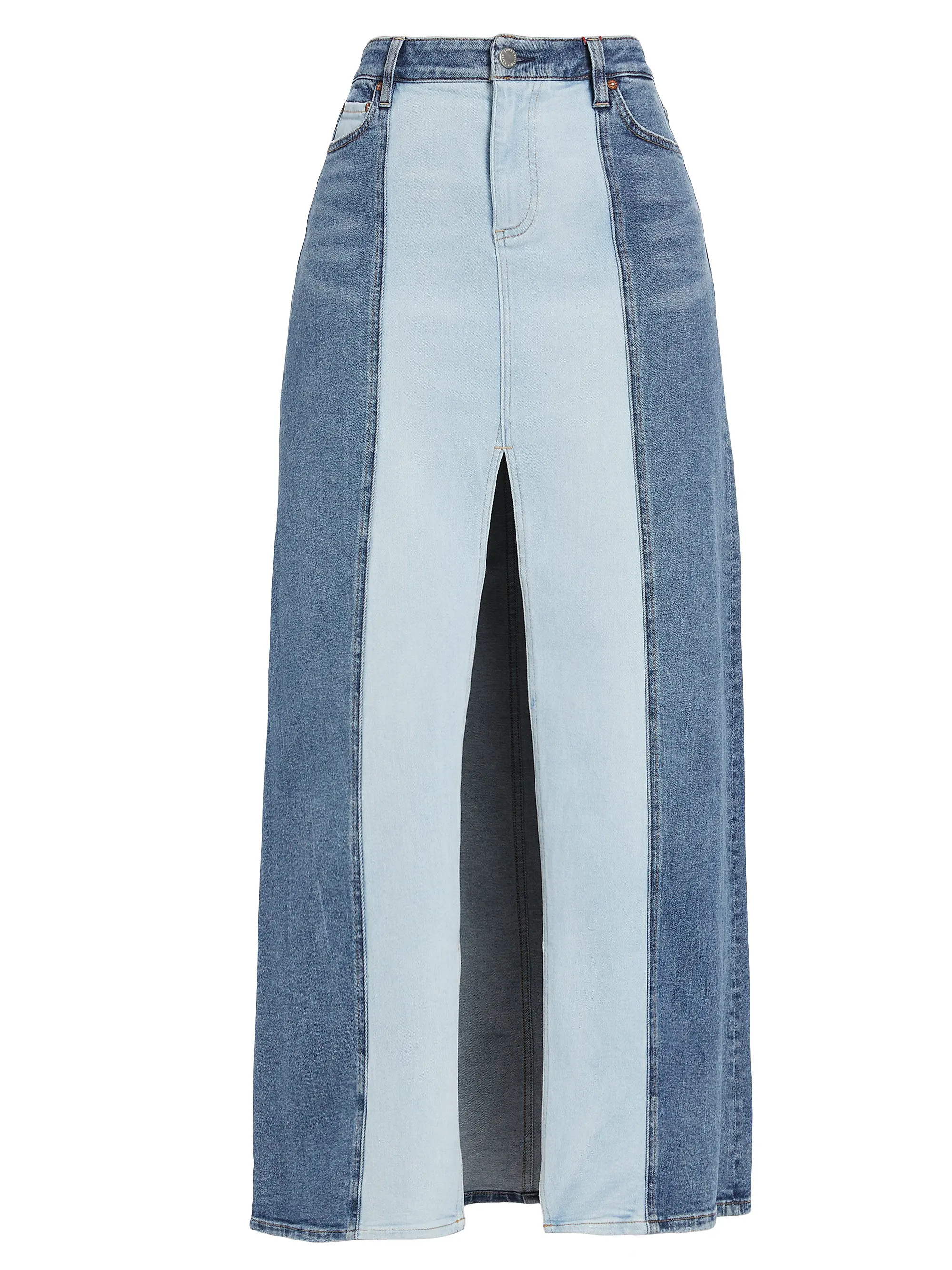 Rye Two-Tone Denim Maxi Skirt | Saks Fifth Avenue