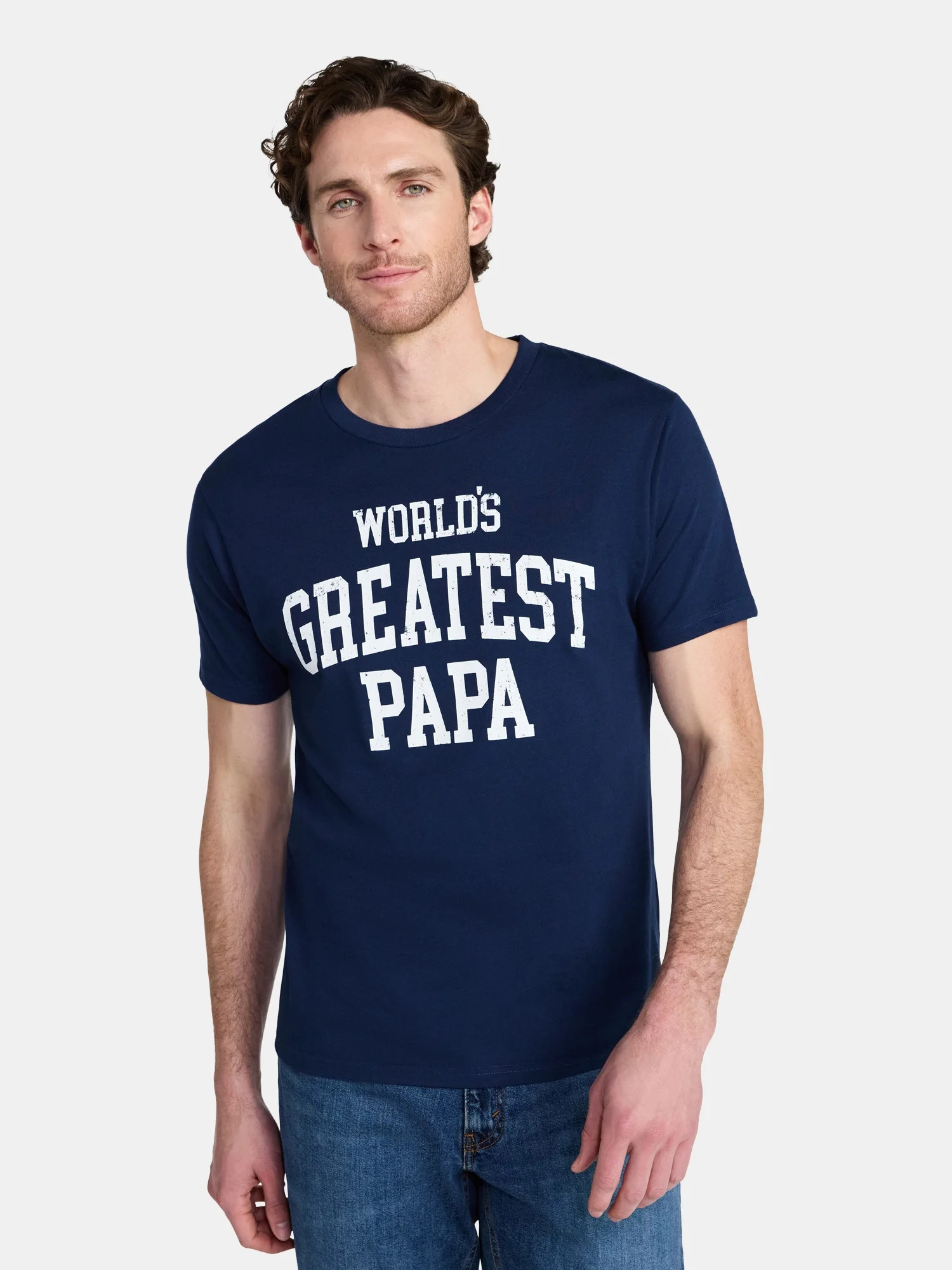 Father's Day Men's Vintage Label Papa Graphic Tee by Way to Celebrate, Sizes XS-5XL - Walmart.com | Walmart (US)