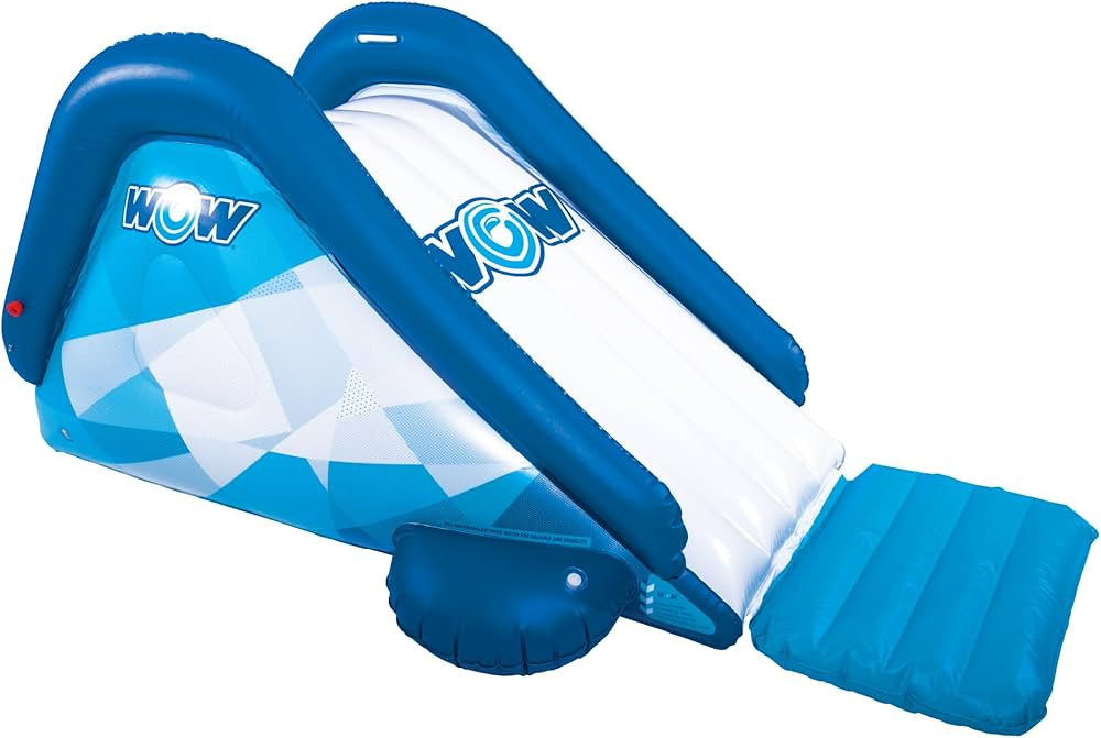 WOW Sports - Inflatable Party Pool Slide - Blow Up Waterslide for Kids & Adults - W/Water Sprinkler | Amazon (US)