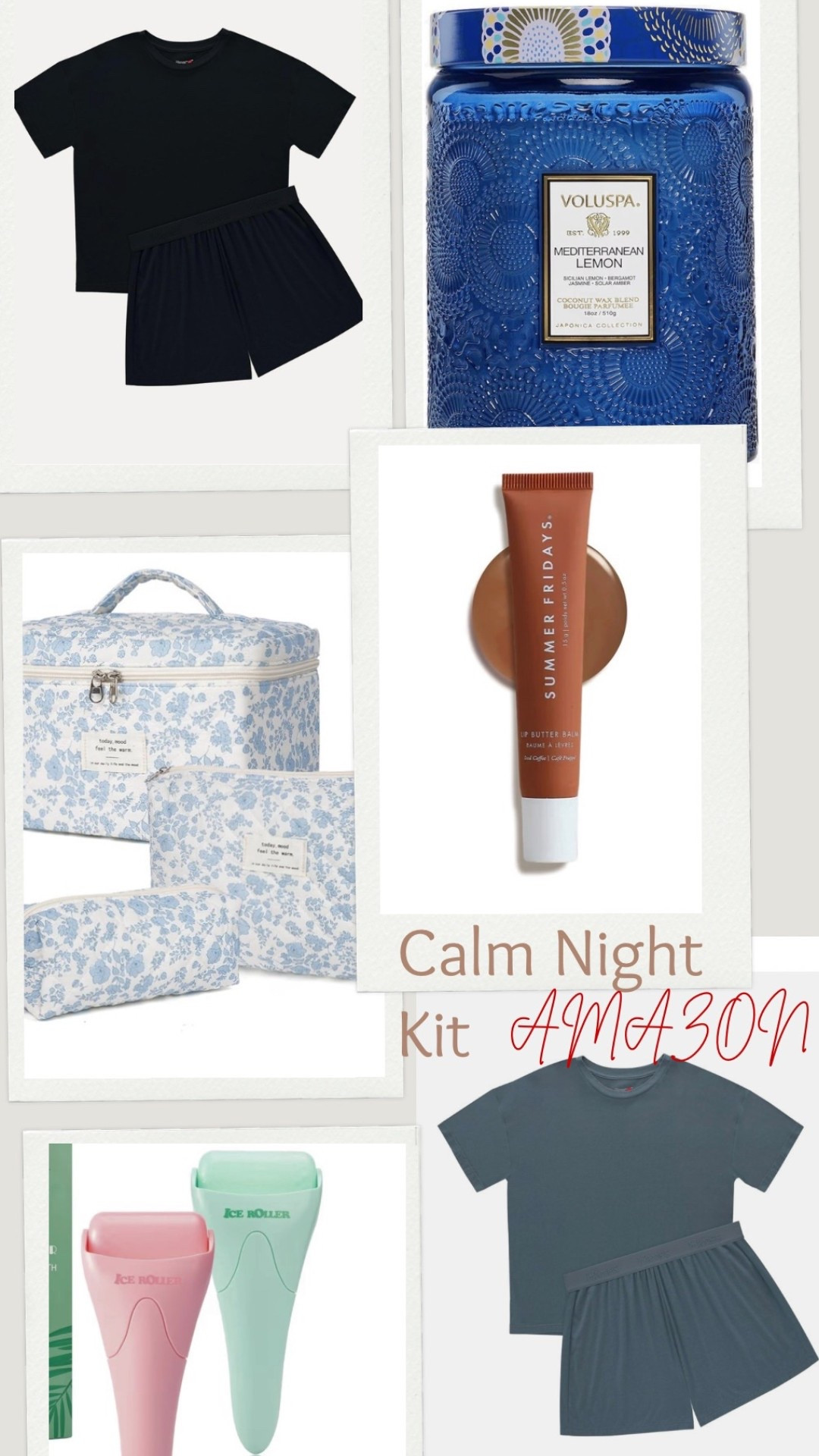 Calm Night Kit 🤍
My favorite wind-down essentials — face roller, soft lounge sets, pretty makeup bags, and lip butter for the perfect evening reset

Loving these pj sets. Size xs

•  face roller
•  lounge set
•  makeup bag
•  lip butter
•  night routine
•  self care essentials
•  calm evening
•  quiet luxury self care

#LTKBeauty #LTKPetite #LTKselfcare