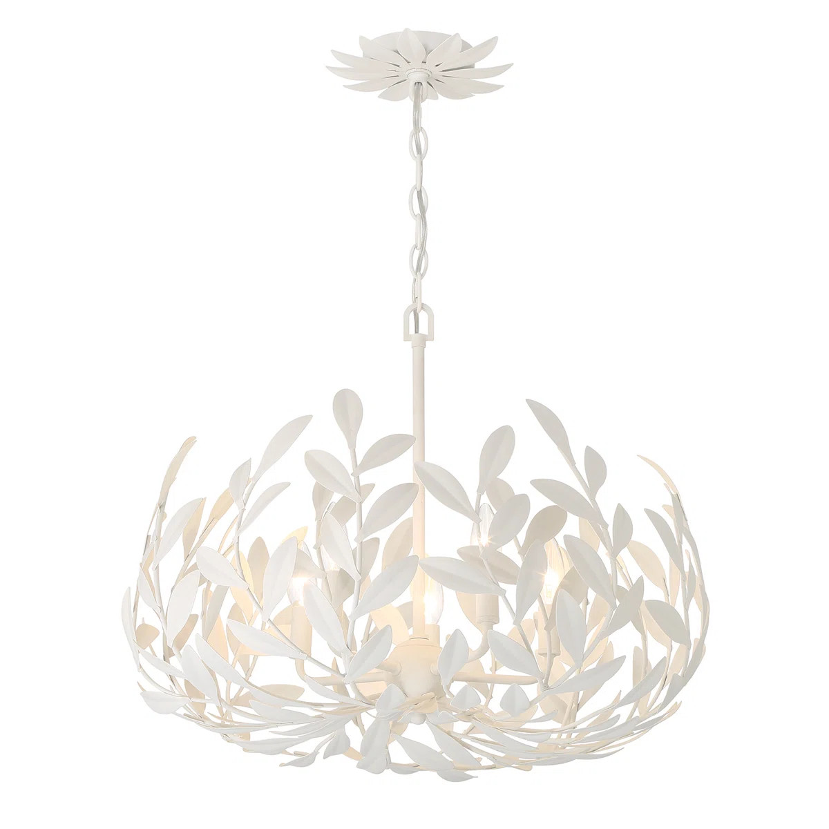 Aumiller 5 Light Matte White Chandelier | Wayfair North America