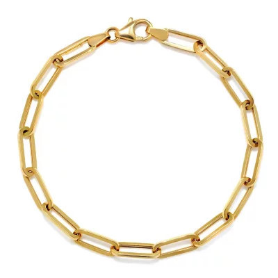 14K Italian Gold Small Link Paperclip Bracelet - Sam's Club | Sam's Club