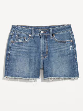 Curvy High-Waisted OG Jean Shorts -- 3-inch inseam | Old Navy (US)