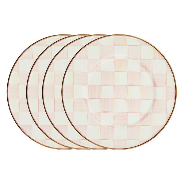 MacKenzie-Childs Rosy Check Salad Plates | MacKenzie-Childs