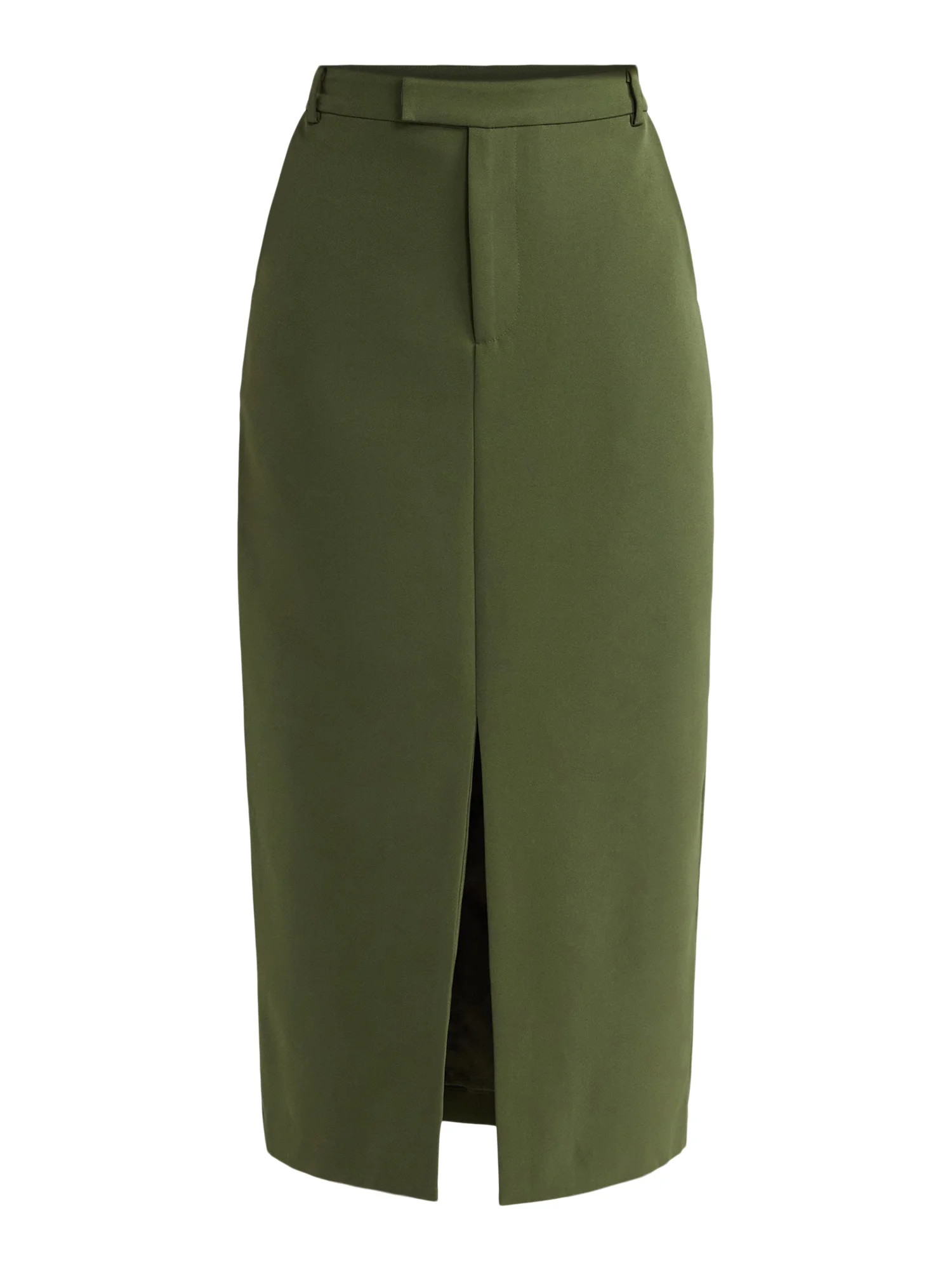 Scoop Women’s Ultimate Crepe Front Slit Midi Skirt, Sizes 0-20 - Walmart.com | Walmart (US)