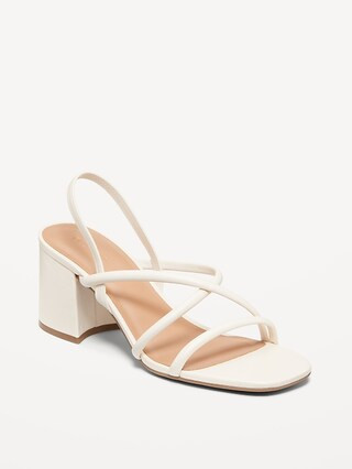 Strap Block Heel Sandals | Old Navy (US)