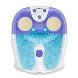 Conair Waterfall Pedicure Foot Spa with Lights, Bubbles, Massage Rollers, Purple | Amazon (US)