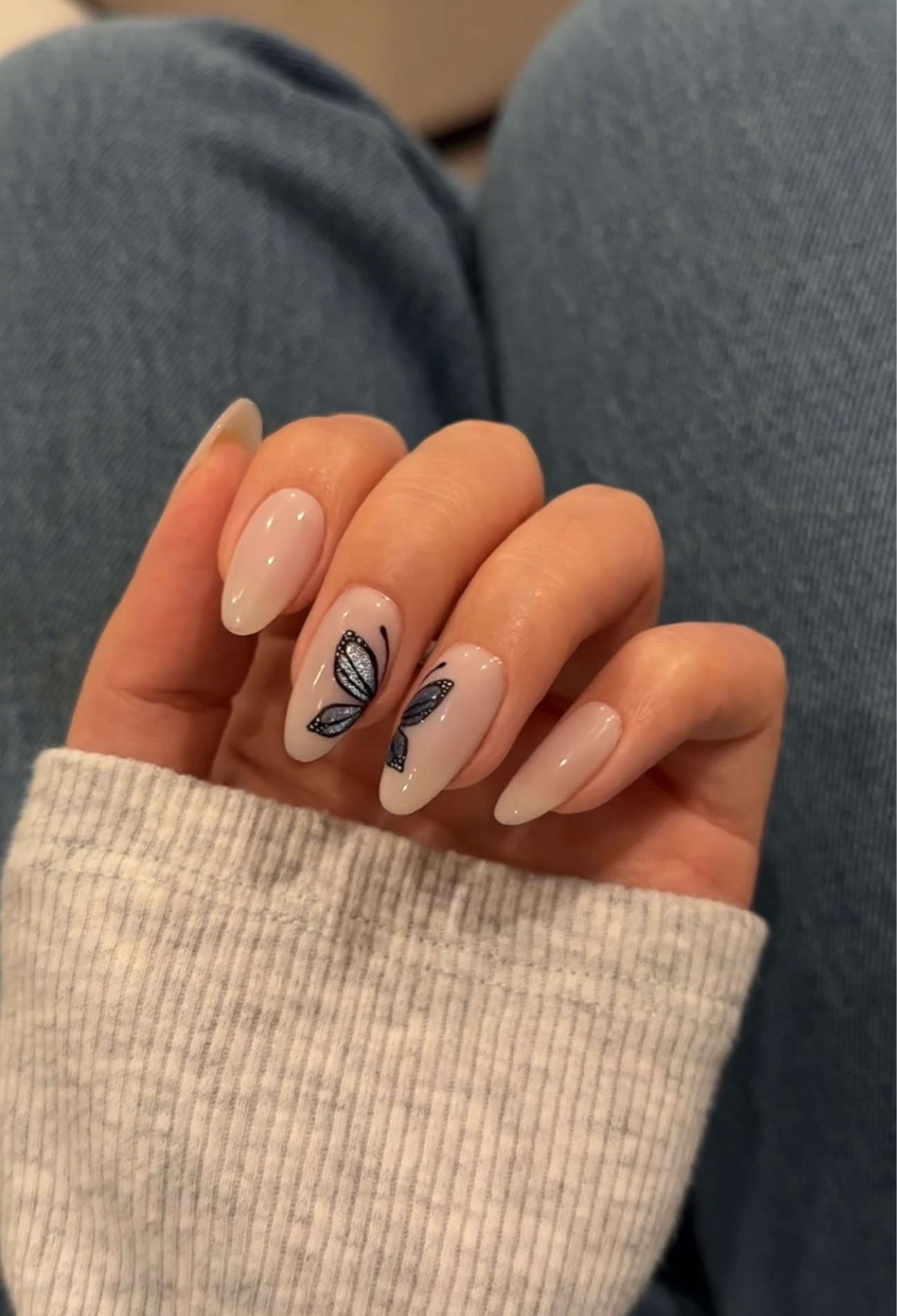 glitter butterfly 🦋 tutorial on TT and IG