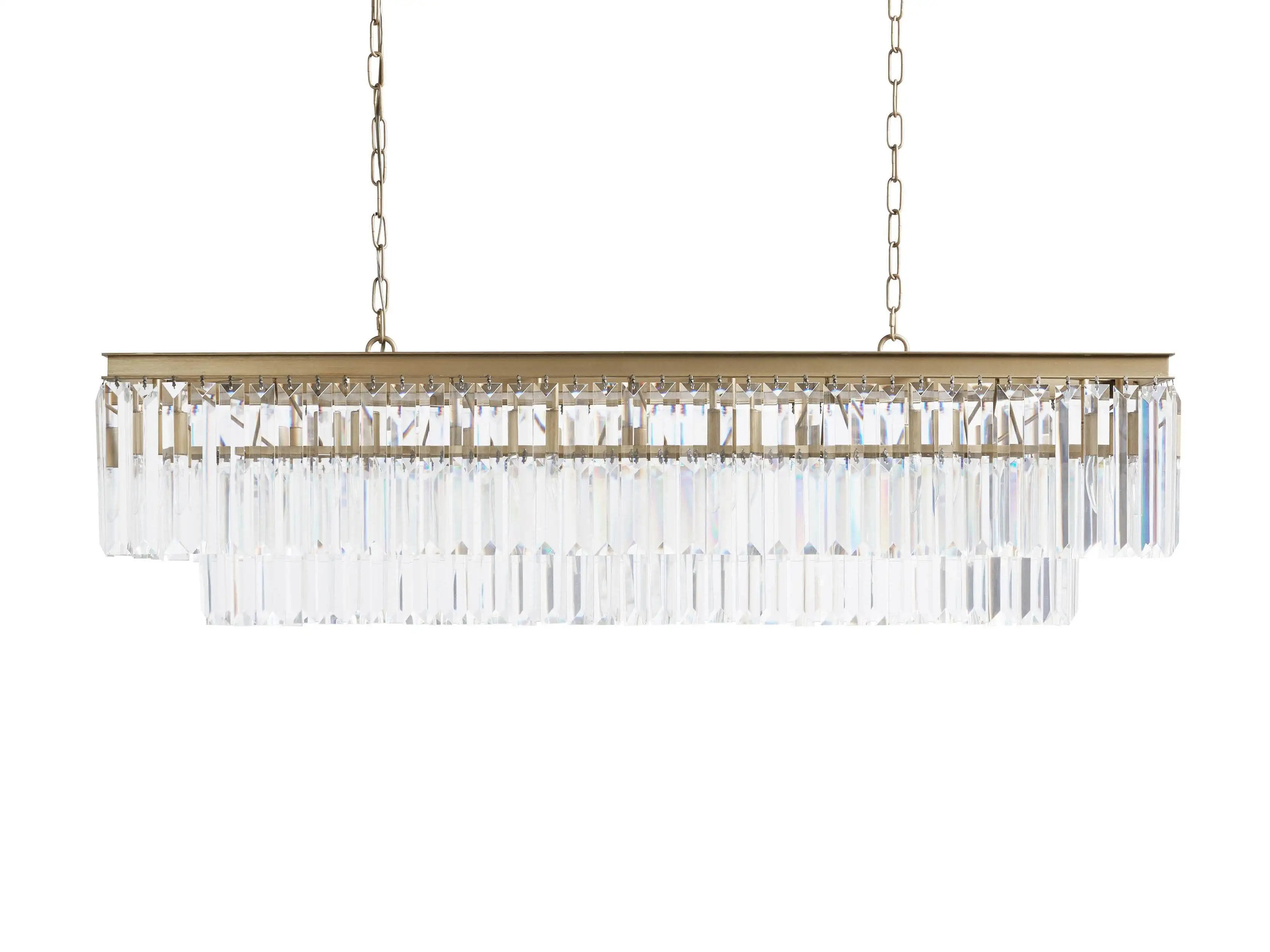 Leyland Tiered Rectangular Chandelier | Arhaus