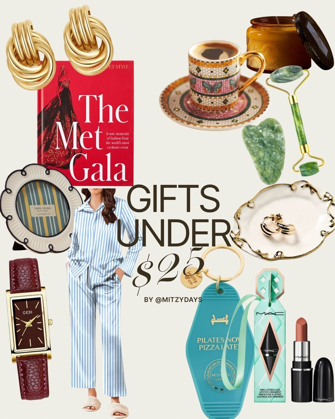 Get ready for the holidays and Friendsgiving with some adorable finds under $25! 

Here are a few items I loved while browsing gifts for my loved ones.

Striped pajama | Anthropologie | MAC Makeup | watch | candle | jewelry | Amazon finds | Nordstrom 

#LTKHoliday #LTKGiftGuide #LTKFindsUnder50