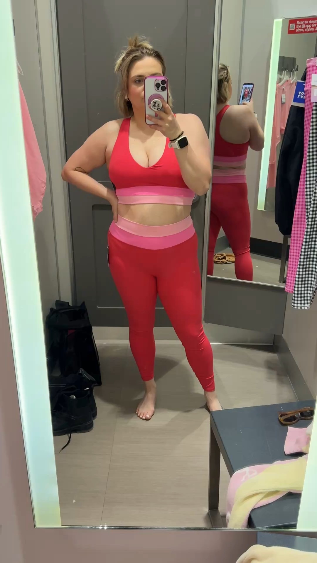 Red & pink matching set from new JoyLab Target athleisure collection! In L in both. Also comes in blue & turquoise.

#LTKActive #LTKMidsize #LTKfitnessgoals