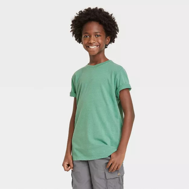 Boys' Short Sleeve Garment Wash T-Shirt - Cat & Jack™ | Target