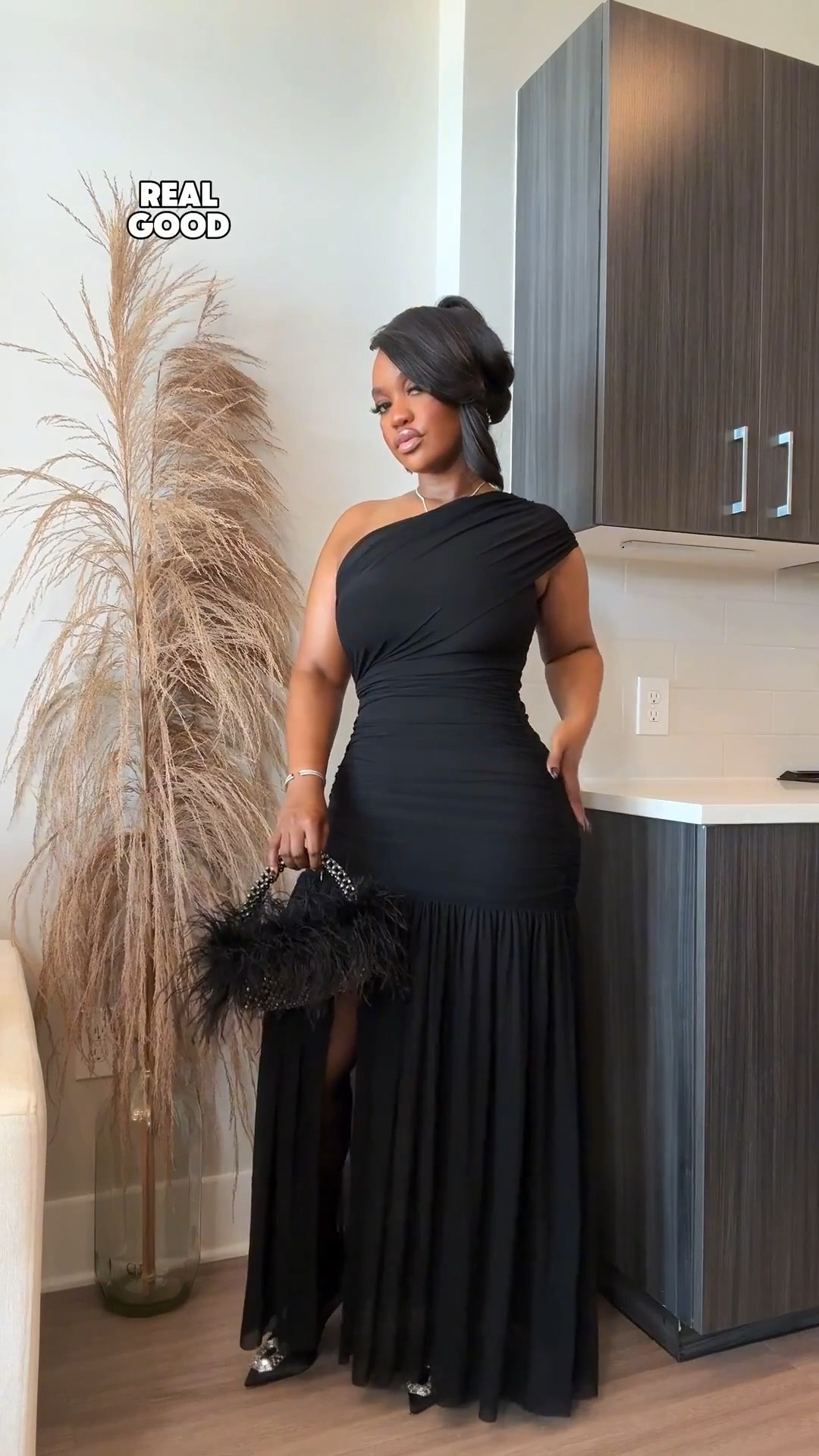 ✨ Holiday season ready! These Amazon black dresses are perfect for parties, night outs, brunches, and festive photos. Soft, flattering, and affordable, they’re the ultimate versatile wardrobe must-have for any holiday occasion. Shop my LTK for all the looks! 🎄🖤 

I’m wearing a size Small in dress # 1, everything else is a size Medium. The feather skirt has stretch on the waist band but not throughout the actual skirt so it fits snug.

#LTKFindsUnder50 #LTKHoliday #LTKPetite