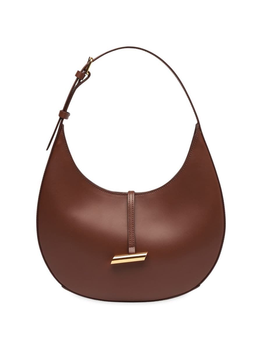 Shop Little Liffner Moon Leather Shoulder Bag | Saks Fifth Avenue | Saks Fifth Avenue