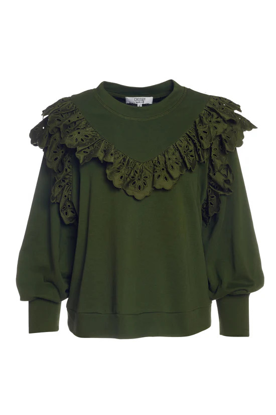 Ollie Jumper in Moss by CROSBY by Mollie Burch | CROSBY by Mollie Burch